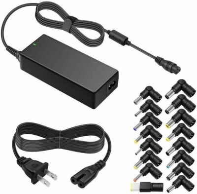 90W AC Laptop Charger for DC Output 15V 16V 18.5V 19V 19.5V 20V Power Adapter 