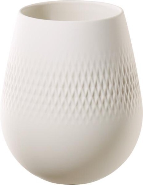 Villeroy & Boch Manufacture Collier Blanc Vase Carré Klein 12,5X12,5X14Cm-image