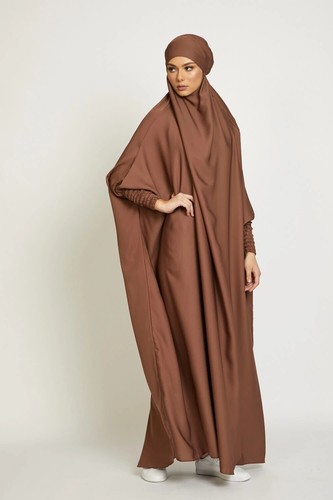 One Piece Full Length Jilbab Khimar with Chunnat sleeves All Color Firdous - Picture 47 of 58