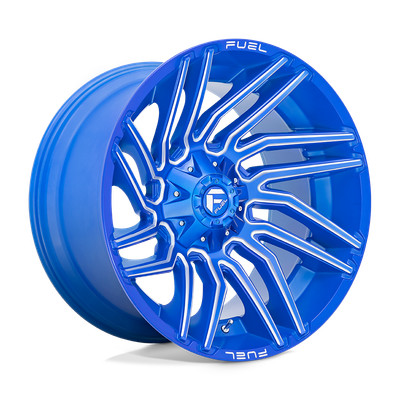 1 New 22x12 Fuel D774 Typhoon Anodized Blue Milled 5X139.7/150 ET-44