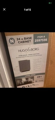 Hugo & Borg Laval Gray Shaker Kitchen  Cabinets   Soft Close