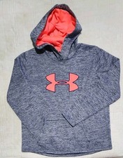 Under Armour Coldgear STORM Womens Medium Loose Fitted Gray Pullover Hoodie Pink