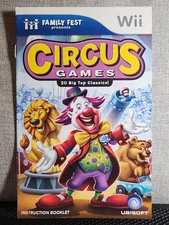 Family Fun Fest Circus Games Instruction Booklet - Manual Only - Nintendo Wii