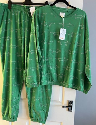 Women's Next Scion Mr Fox Green Pyjamas Size XL 20-22 New UK - Main Image