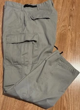 Rothco Tactical BDU Pants Men's Large/Regular 35-39”/31” Gray Cargo Military
