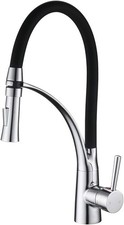 Pull down Kitchen Sink Mixer Tap with Dual Function Sprayer, Single Lever Swivel