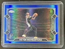 2025-26 Topps Chrome Victor Wembanyama Moment In Time Blue Refractor #/150