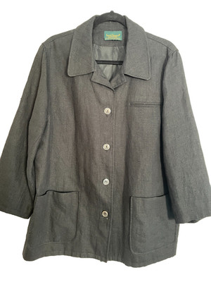 Vintage Harvey Bernard Black Lined Jacket  Size 2X