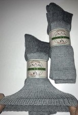 DEAL  2 Pr Merino Wool Loose Fitting Diabetic/Big Calfs 8-12 Shoe BLACK Pics