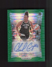 2024 Panini Prizm WNBA Chelsea Gray Throwback Signatures Green Pulsar /25 AUTO
