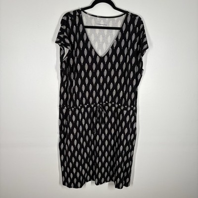 Soft Surroundings Women 2X Pockets Soa Paolo Leaves Whitley Short Dress NWOT