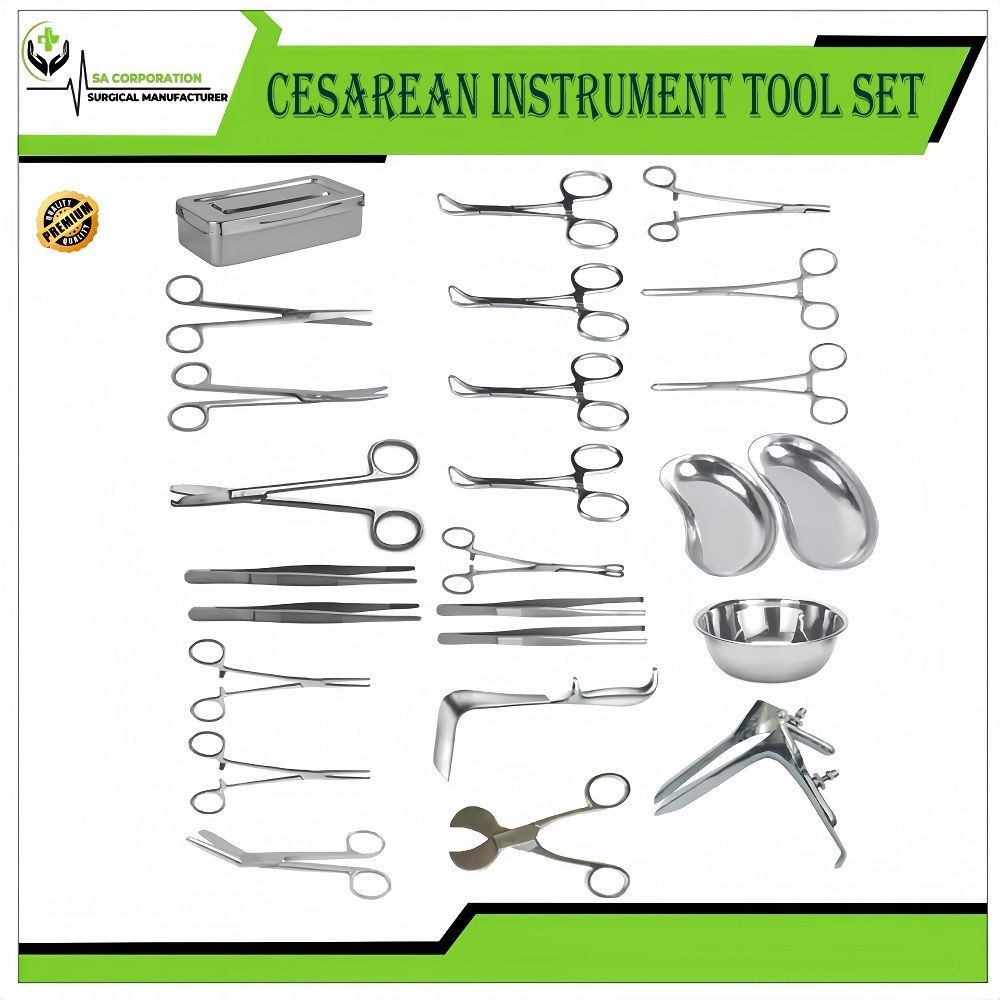 25Pcs Cesarean Surgical instrument Tool Set Delivery Instrument set