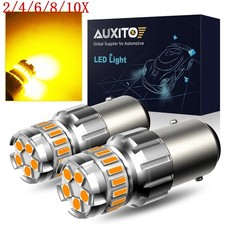 AUXITO Yellow LED Turn Signal Light Bulb Lamps 1157 3156 ERROR FREE 2/10x