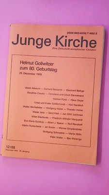164038 JUNGE KIRCHE 12/88 eine Zeitschrift europäischer Christen