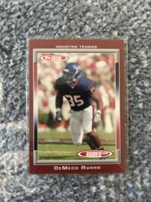 Topps Total DeMeco Ryans Rookie Houston Texans Football Card Red 2006 #462. rookie card picture