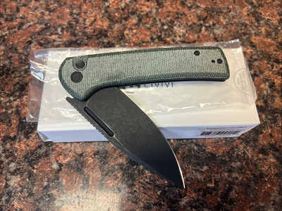 Civivi Conspirator Stainless Steel Green Micarta Folding Knife - C21006-2 L73