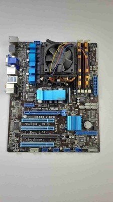 Asus M5A88-V EVO Motherboard - With RAM & CPU - Untested