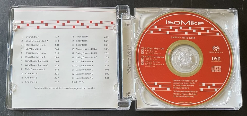 IsoMike-Tests 2005B-Hybrid Super Audio CD-Technical Test Disc For Audiophiles - Image 4 of 4