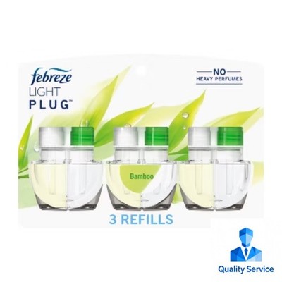 Febreze LIGHT Fade Defy Plug Air Freshener - Bamboo - 0.87 fl oz