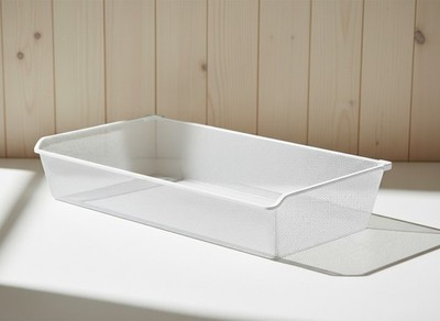 IKEA Drahtkorb weiß 93,6x53,6 cm KOMPLEMENT Gitterkorb PAX 100 cm
