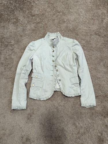 Vintage DOLCE & GABBANA Cotton Twill Ruffle Runway Jacket Blazer