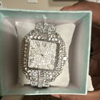 Silver Tone Square Analog Luxury Watch Name Brand✅💎✨ — photo 3