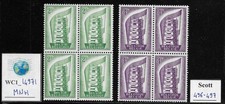 WC1_14971. BELGIUM. Blocks of 1956 EUROPE set. Sc. 496-497. MNH