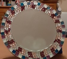 Table centrepieces candle base on Mirrored Glass