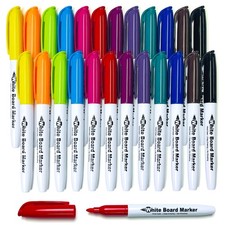 SFAIH Dry Erase Markers Fine tip 12 Colors, 1 Count Pack of 24 , Multicolor