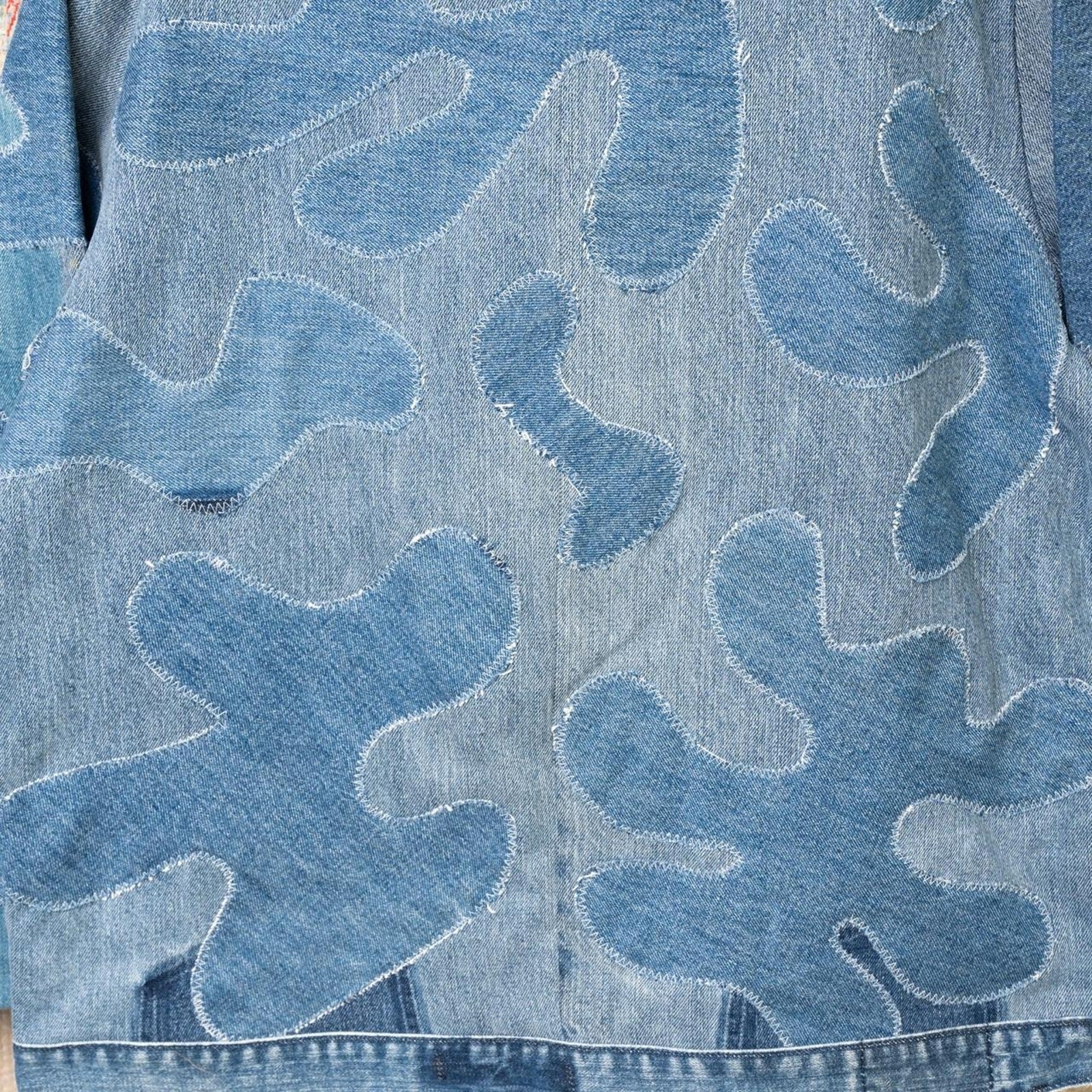 Custom upcycled patchwork denim jacket - image 7