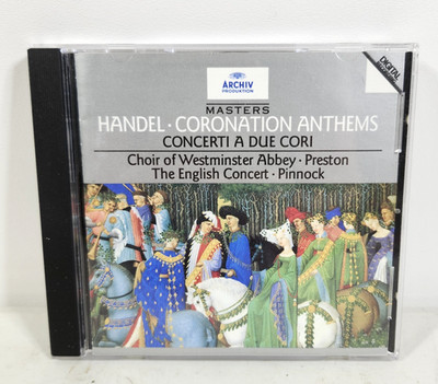 George Frideric Handel : Coronation Anthems Music CD 1995