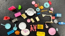 Vintage Mixed Lot of Miniature Dollhouse Accessories - Food, Kitchen  Household