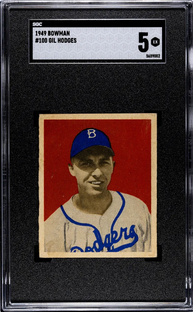 1949 Bowman Gil Hodges #100 SGC 5