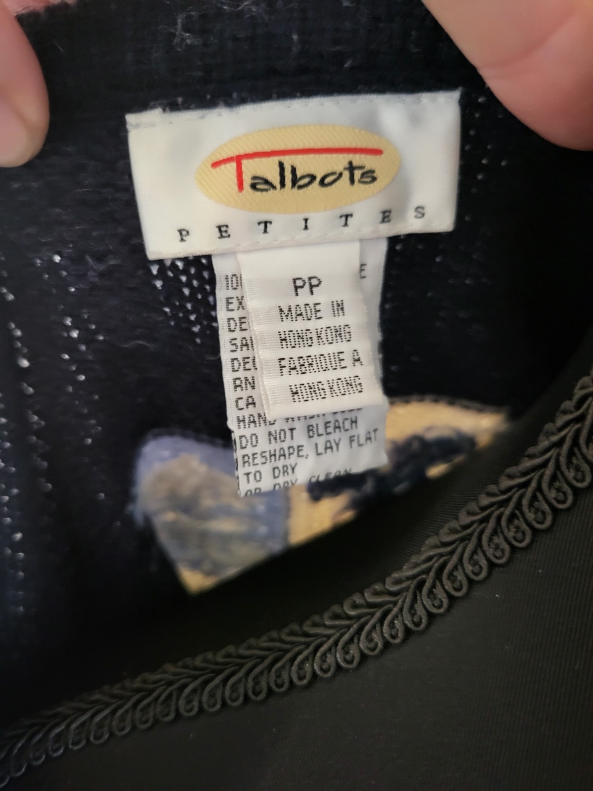 Vintage Talbots Patchwork Embroidered 100% Wool C… - image 14