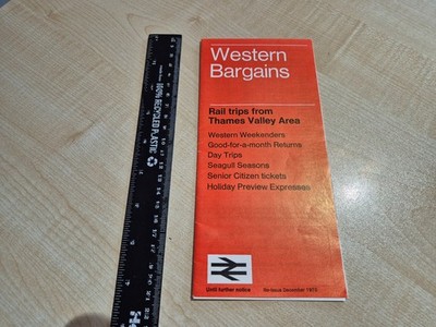 British Rail - Western Bargains Leaflet - Thames Valley Area - December 1970