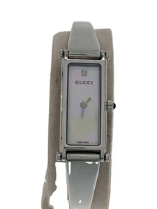 Montre Femme GUCCI Quartz Analogique Blanc Argent 1500L Occasion