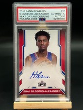 2018-19 Donruss Shai Gilgeous-Alexander Next Day Rookie RC Auto PSA10 #12 SSP