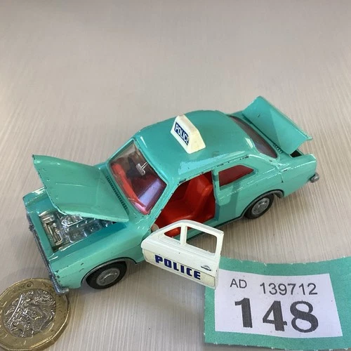 DINKY 270 'FORD ESCORT POLICE PANDA CAR'. VINTAGE. COMPLETE. ORIGINAL. GOOD