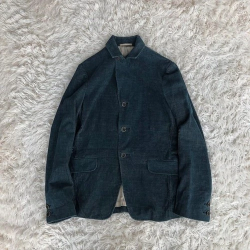 45rpm Indigo Corduroy Jacket Coverall Tailored Jacket Size 3 Shoulder 43cm JPN image 13