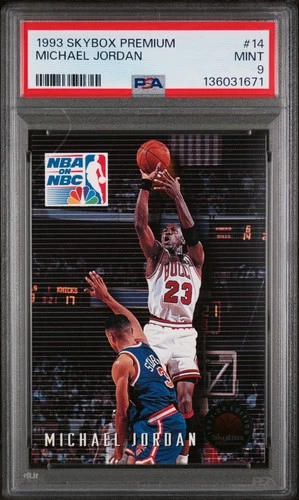 1993 Skybox Premium Michael Jordan #14 Mint PSA 9 Iconic NBA On NBC Card