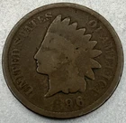 1896 Indian Head Cent Good Condition Penny 1c Cent - SV263