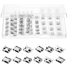 60Piece Micro USB Charging Port Replacement Repair Kit for Electronics Set