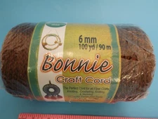 *NEW* ! 🪢Pepperell Bonnie Macrame Craft Cord Roll - 6mm X 100yd -ALMOND color