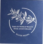 End of World War II 75th Anniversary Silver Medal with COA