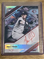 Max Fried Auto 10/10 Red Ink 🖍️ 2025 Topps Diamond Icons White PolychromatINK