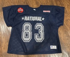 Vintage 80s Russell Athletic Jersey Football Mesh Crop Xl