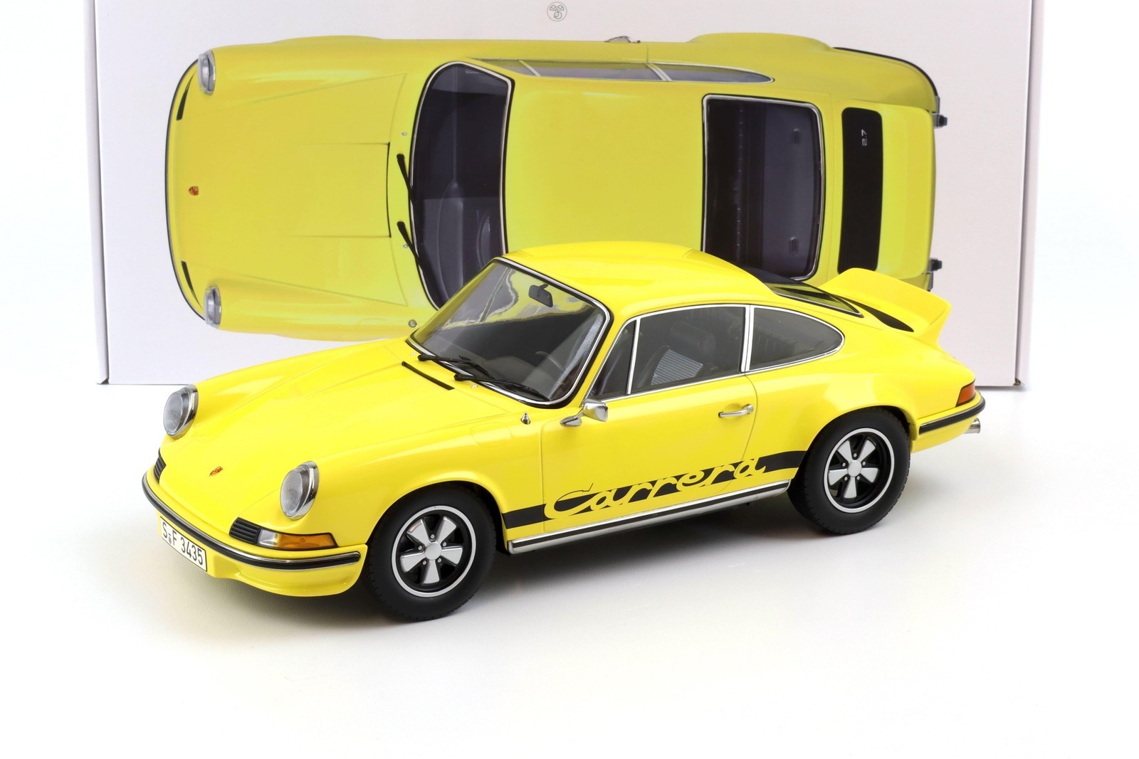1:12 Norev Porsche 911 Carrera RS 2.7 yellow/black 1973 - Limited 200 pcs.