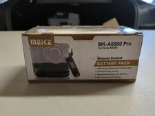 Meike MK-A6500 Pro Remote Control W/ Battery Pack For Sony A6500 - NEW - READ