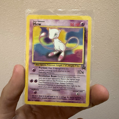 Mew 8 Pokemon Card - 1995 - Black Star Promo - Excellent Condition