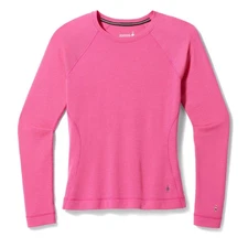 Smartwool Women's Classic Thermal Merino Base Layer Crew Power Pink Small
